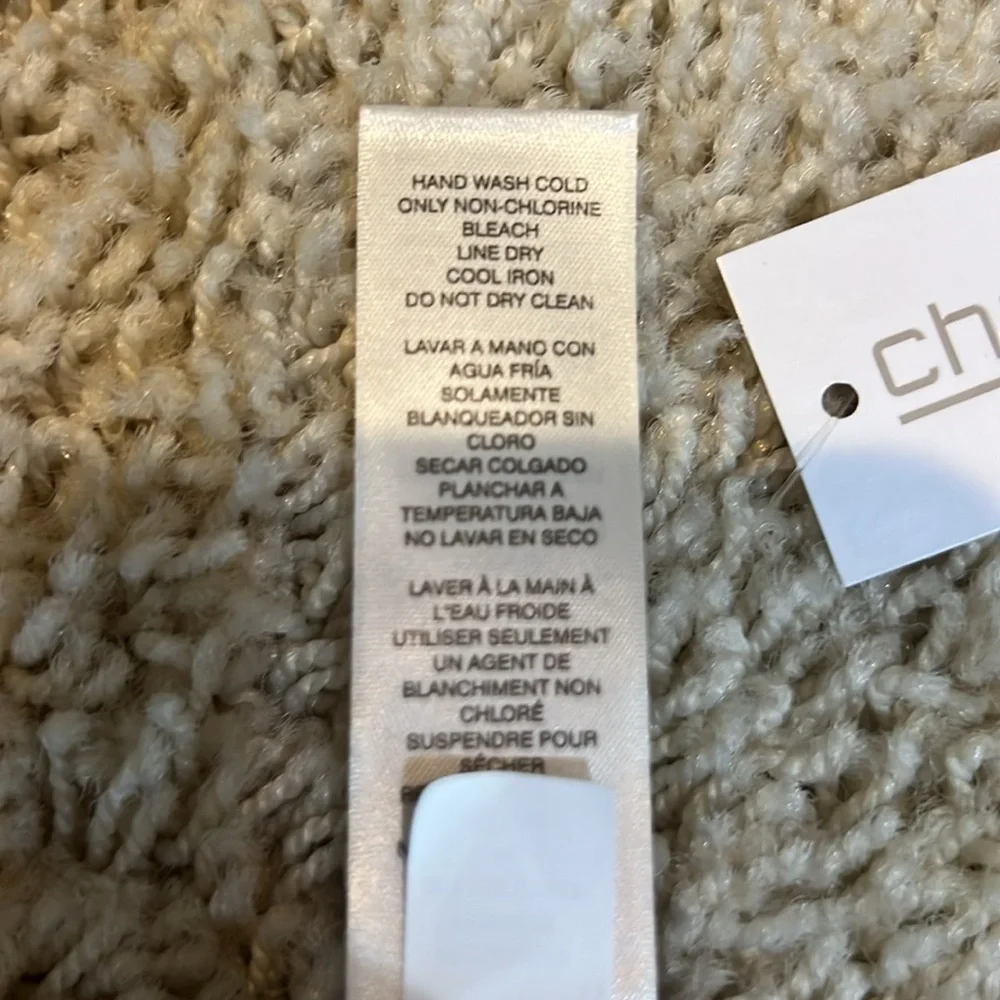 NWT CHICO’S Ruana Animal Print Burnout Sheer Fringe Cardigan - Picture 12 of 14